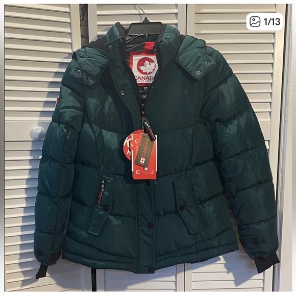 NWT Canada Goose Women's Ski Jacket - Forest Green - Picture 2 of 14